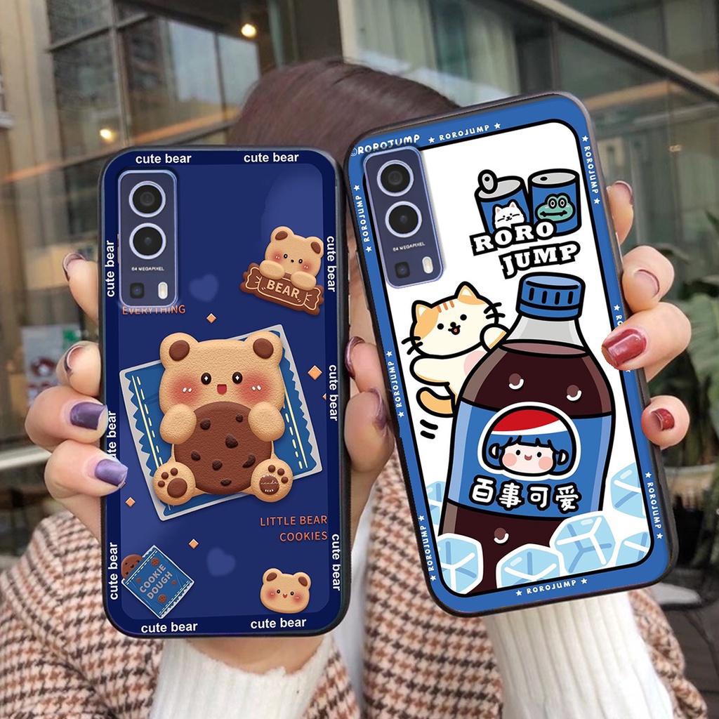 Ốp lưng Vivo Y72 in hình 3D GẤU cute be@r, soda, happy day cực hot ,thời thượng