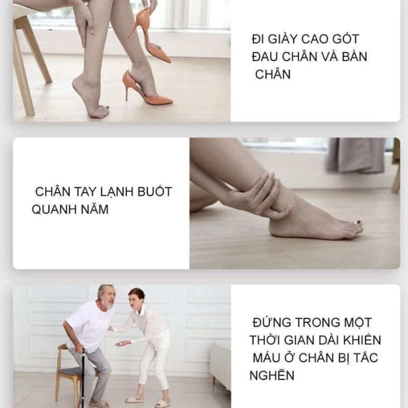 Đệm massage bàn chân pul.se E.M.S 6 chế độ matxa giảm đau nhức mệt mỏi có thể sạc MIIBOOSHI D5.033