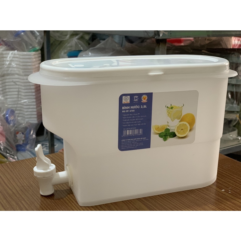 Bình nước 3,5L Việt Nhật 6785 Bình nước để tủ lạnh cao cấp