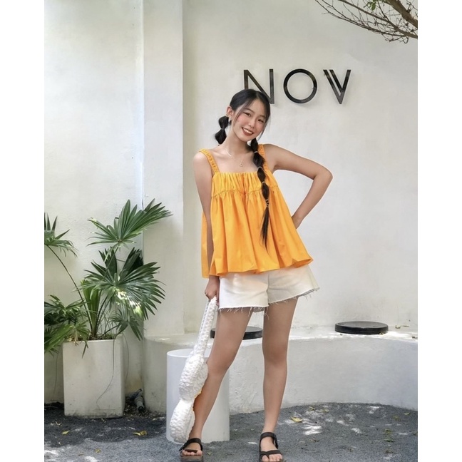 Áo Dây Xoè Rộng Tone Màu Tươi Trẻ Che khuyến Điểm Đủ Màu WINY TOP