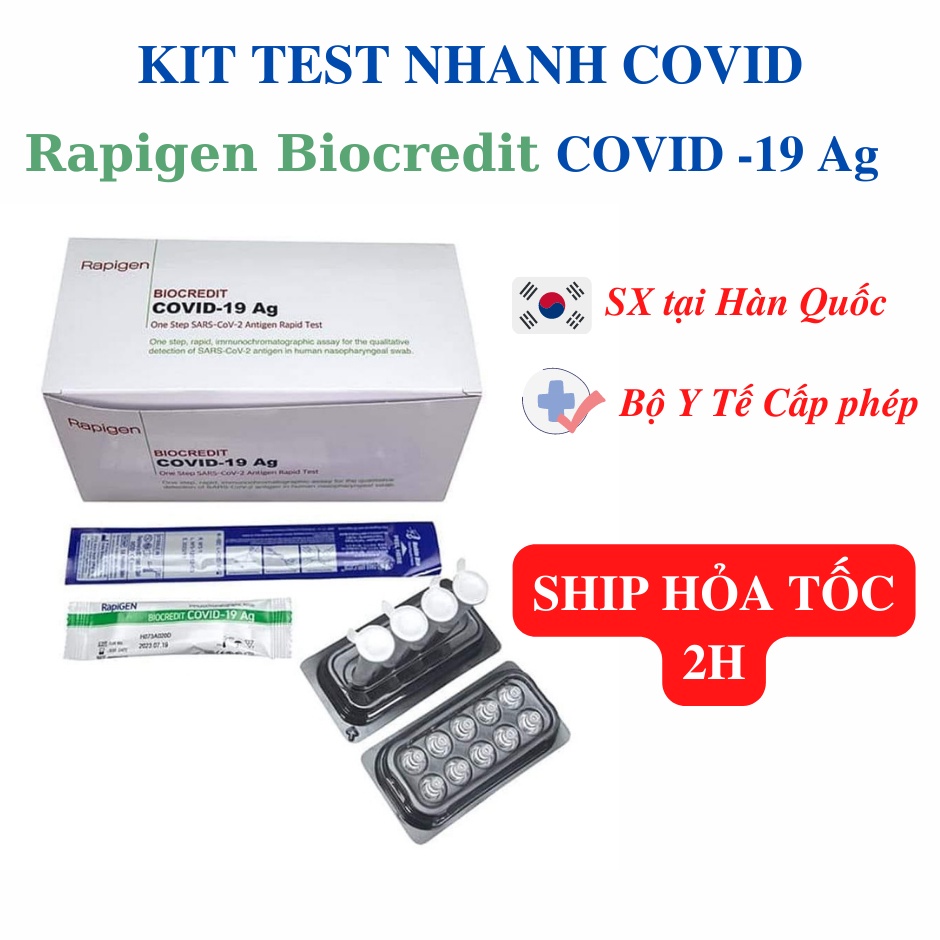 Que test nhanh tại nhà BIOCREDIT Hàn Quốc, cho kết quả chuẩn đến 99%