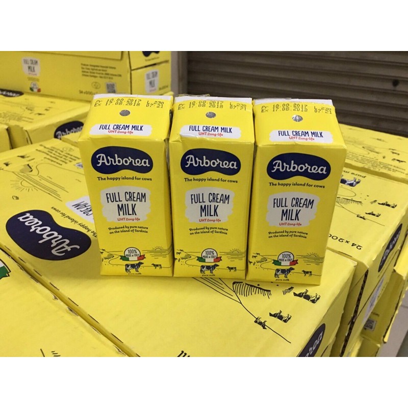 Sữa tươi nguyên kem Arborea Ý - Thùng 24 hộp