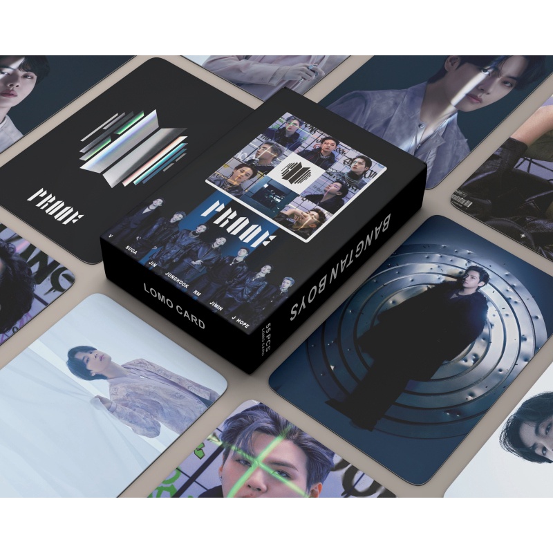 Set 55 Tấm Thẻ Ảnh Lomo Hoạ Tiết Nhóm Nhạc BTS 2022