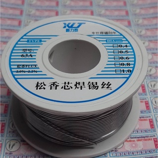 Cuộn dây hàn thiếc hàn không chì 63% thiếc 0.8mm khối lượng 100g