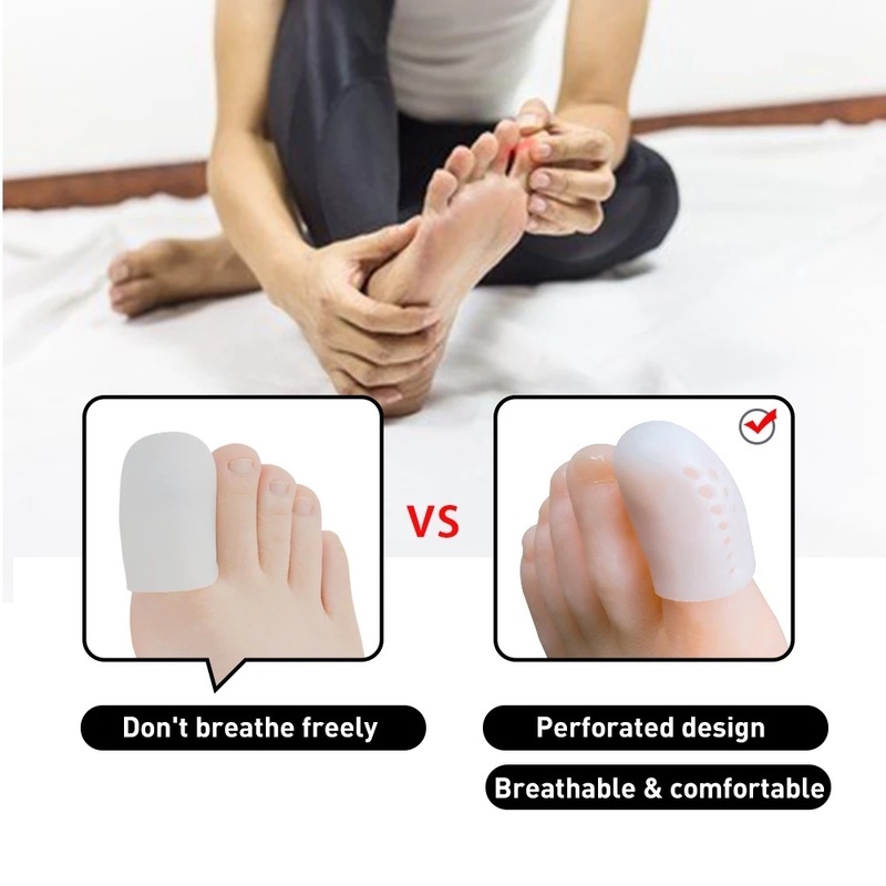 [Hàng mới về] Miếng gel bọc bảo vệ ngón chân cái giảm căng thẳng/hạn chế móng mọc ngược/thiếu móng/phồng rộp/chai sạn
