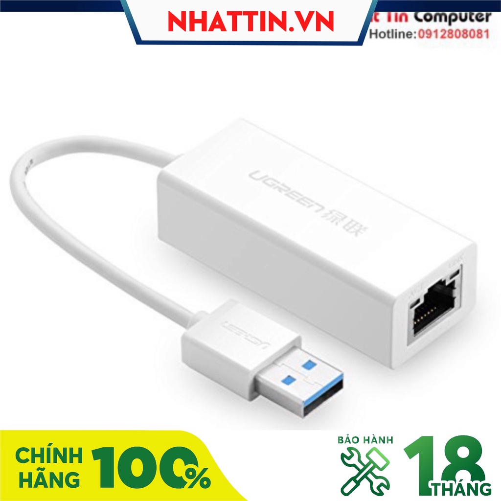 Cáp USB to Lan hỗ trợ 10/100/1000Mbps Ugreen 20253/20254/20255/20256 - Phân Phối Chính Hãng