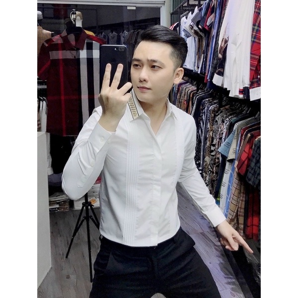 Sơ Mi Nam Luxury - Sơ Mi Trắng Nam- Sơ Mi Thiết kế Cao Cấp 99