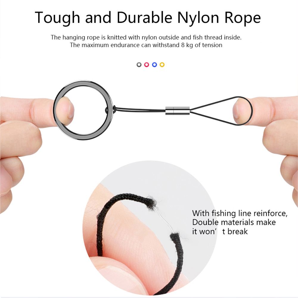 Dây Đeo Điện Thoại Có Vòng Xỏ Ngón Tay Bằng Kim Loại Chống Thất Lạc Nhiều Màu Sắc