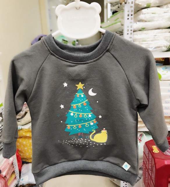 Áo cổ tròn hoạ tiết giáng sinh Little love Lil