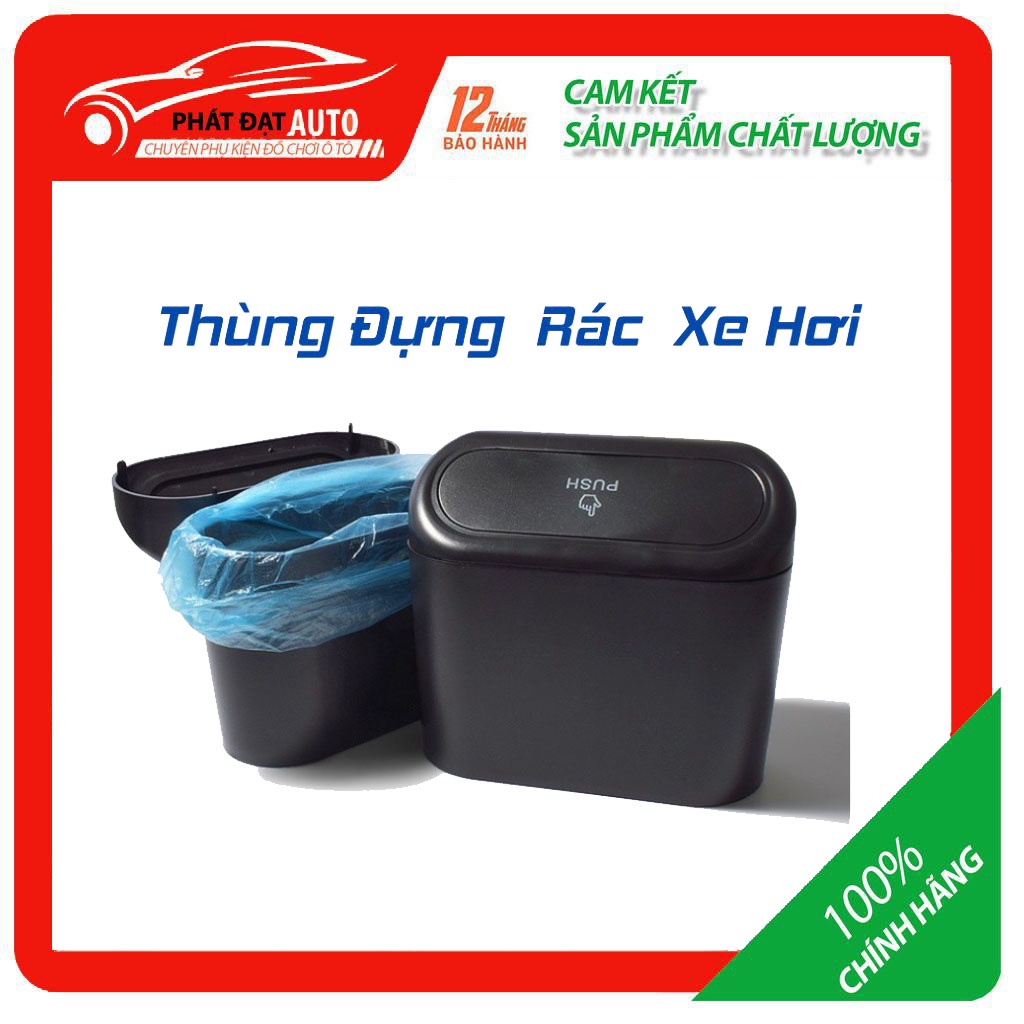 Thùng rác - Thùng rác mini ô tô -thùng đựng rác ô tô xe hơi nhỏ gọn đa năng gắn cửa xe sau ghế tiện dụng