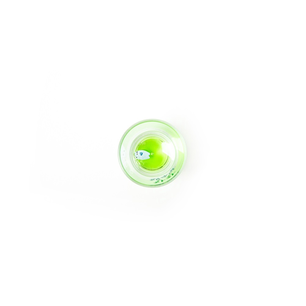 Ly Uống Rượu Soju ARTBOX Hàn Quốc Thủy Tinh Mô Hình Rái Cá Dễ Thương Dưới Đáy Ly Màu Xanh