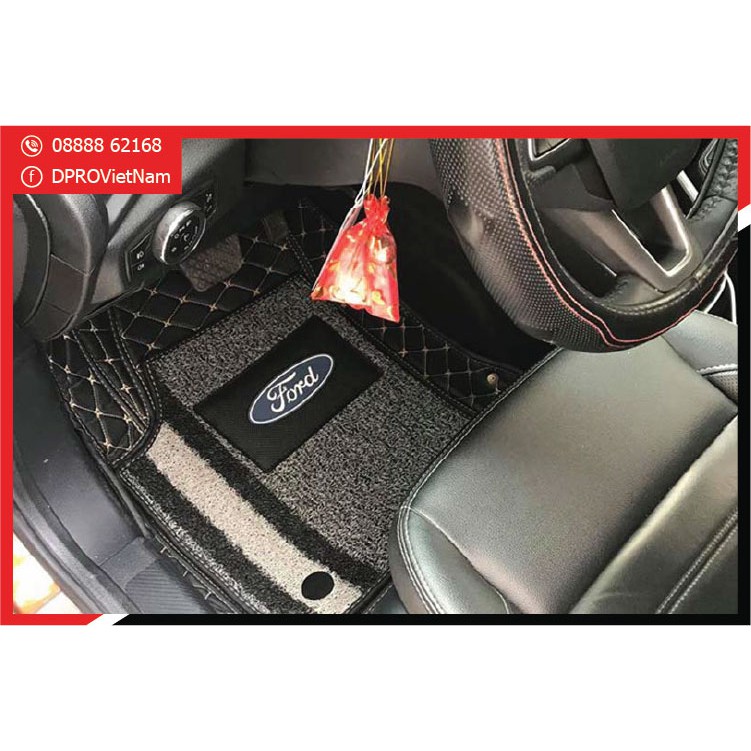 [Da cao cấp Diamond] Thảm lót sàn ô tô 5D,6D Ford Ecosport