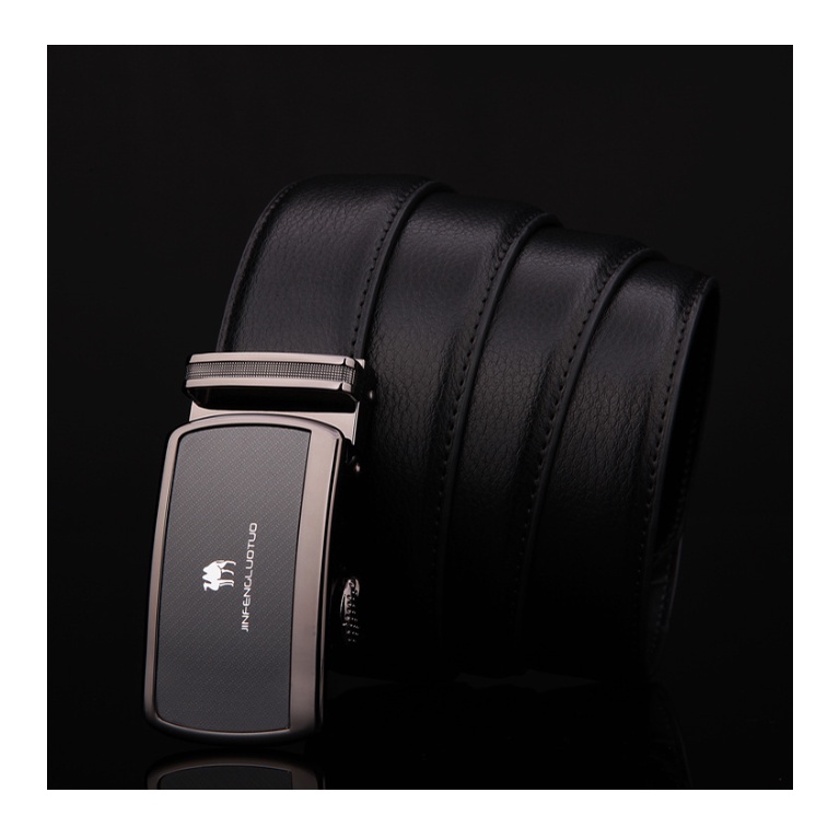 Thắt lưng nam da bò nguyên chất mặt khóa tự động hợp kim cao cấp