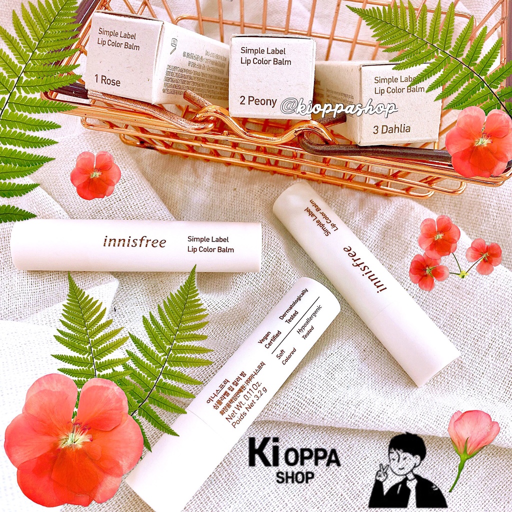 Son dưỡng có màu innisfree Simple Label Lip Color Balm