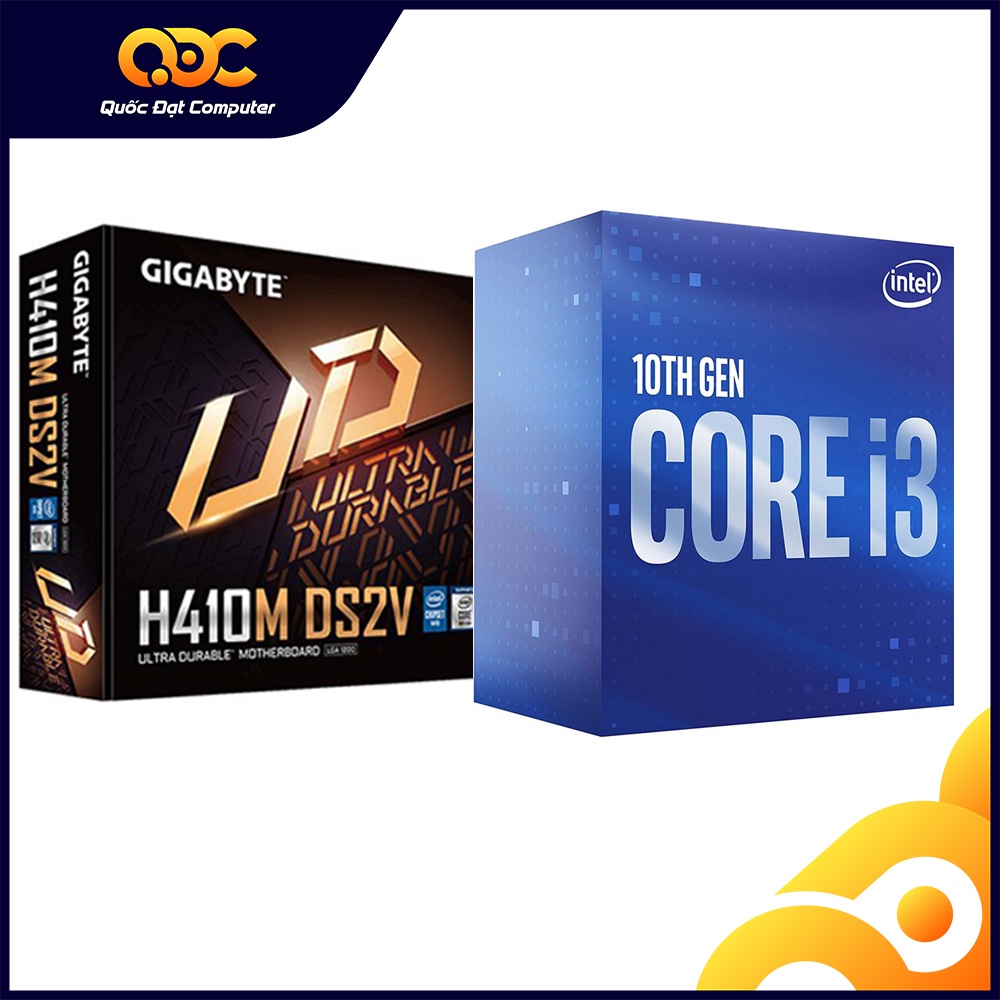 Combo CPU 10100F + Main H410M Gigabyte New chính hãng