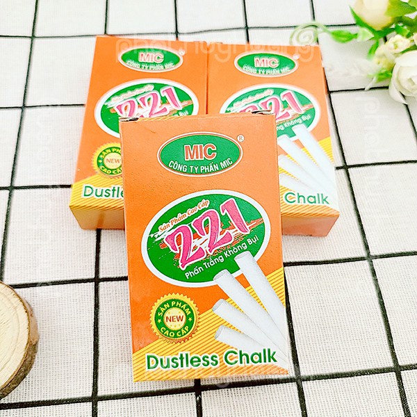 20 Hộp Phấn Trắng MIC Không bụi,không bẩn tay