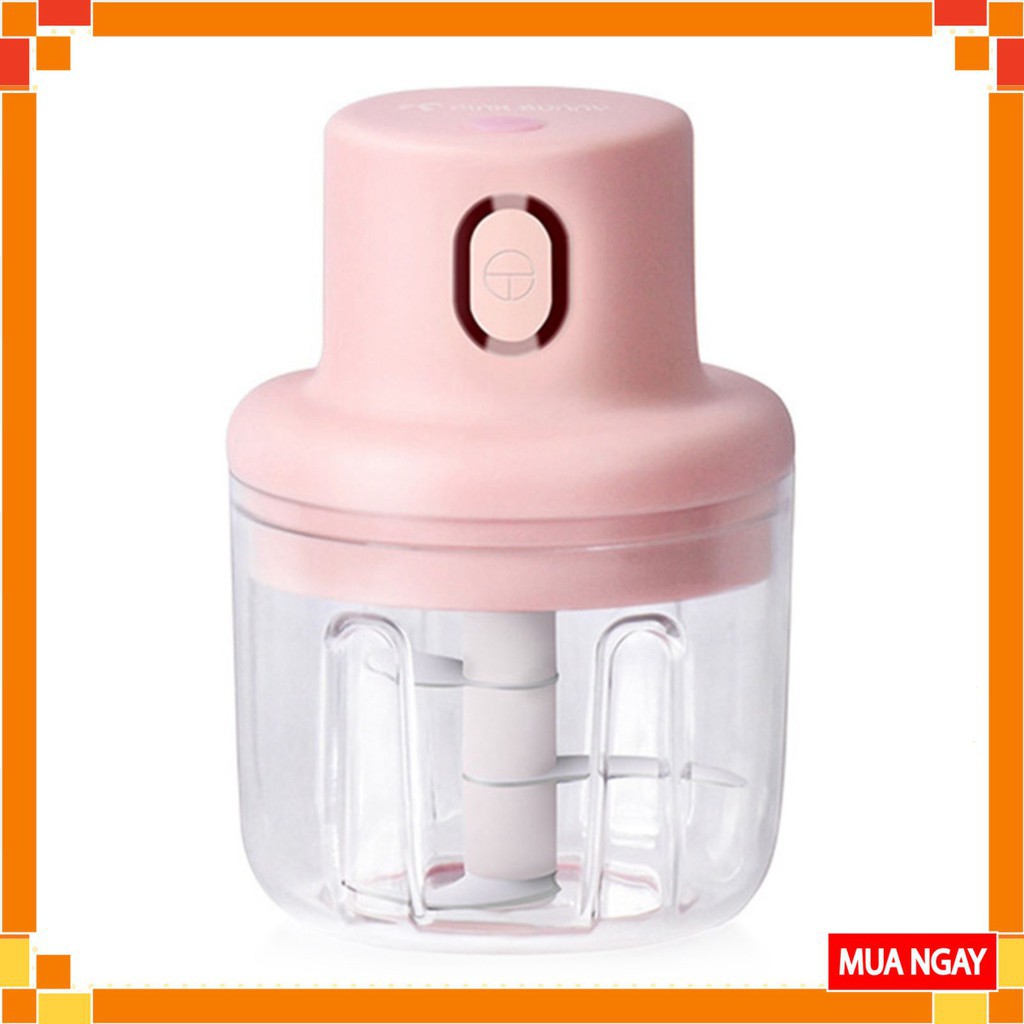 Máy Xay Thịt Cầm Tay Mini Sạc Điện 250ml – Máy Xay Tỏi Ớt, Củ Quả Đa Năng, Có Cổng Sạc Usb