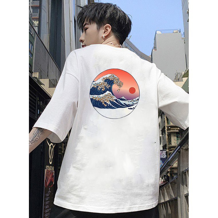 Áo thun unisex form rộng Nhật Bản đẹp độc lạ phong cách cá tính vải dày mịn 2019T2381
