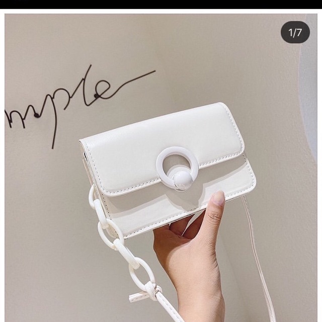 Túi đeo chéo khoá tròn 7852