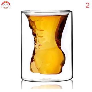 Ly rượu thủy tinh hình người độc lạ - đẹp mắt