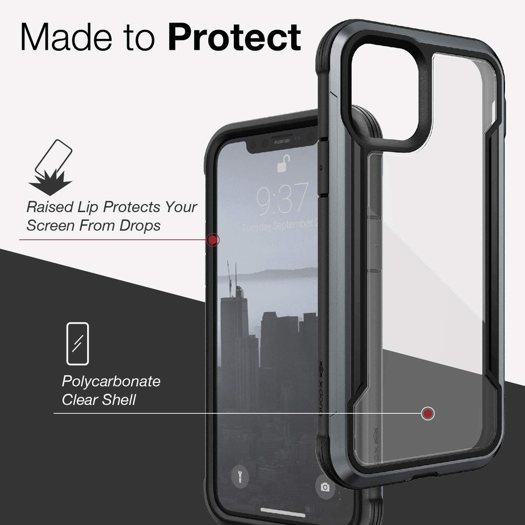 [X-Doria]  Ốp Bảo Vệ  Defense Shield Chống Sốc cho iPhone 11 Pro Max 6.5" (2019) - Hàng Chính Hãng