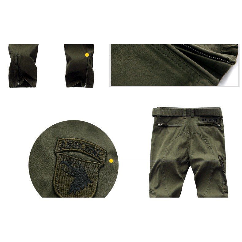 Bộ Quần áo nam thời trang lính US ARMY (xanh lính)