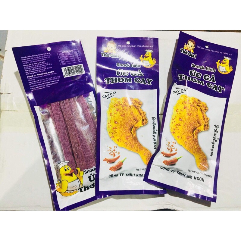 snack ức gà tím