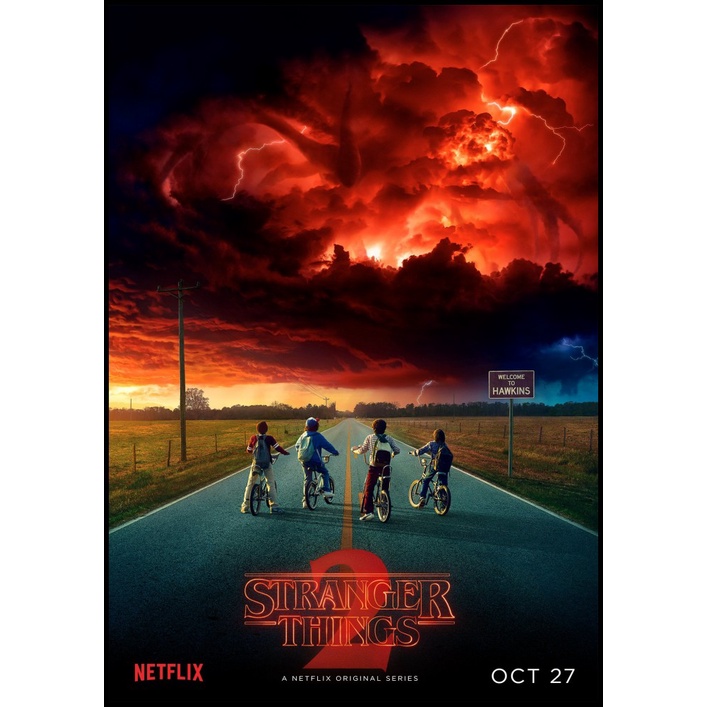 Áp Phích Dán Tường Trang Trí Hình Phim Stranger Things Season 1 2 3 4