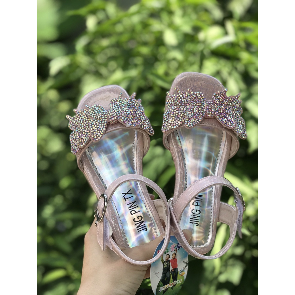 Sandal cho bé gái, dép cho bé gái có gót mẫu mới nhất mã 8107