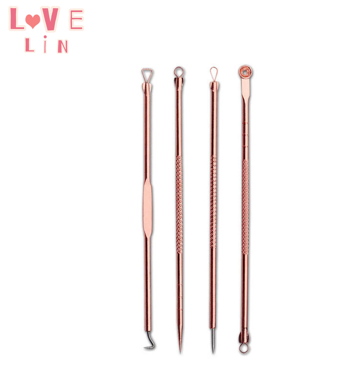 [Hàng mới về] Bộ 4 Dụng Cụ Nặn Mụn Đầu Đen Hiệu Quả