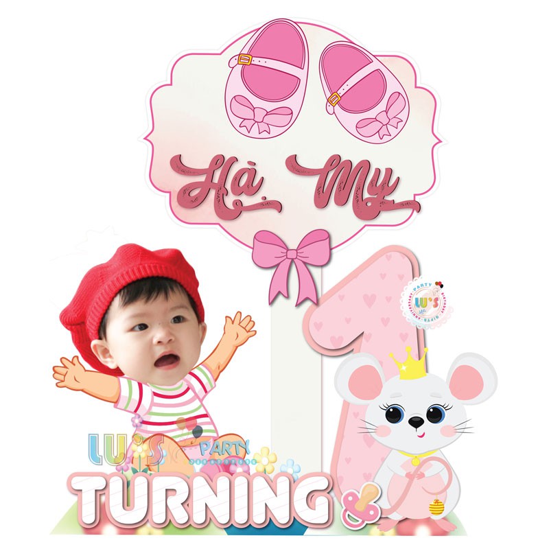 Cây welcome để bàn_Trang trí sinh nhật bé
