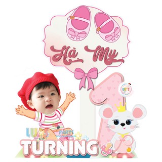 Cây welcome để bàn_Trang trí sinh nhật bé
