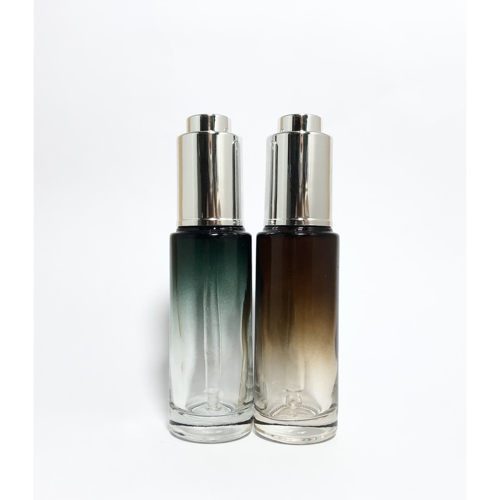 VỎ CHAI SERUM 30ML NHẤN XANH, NÂU