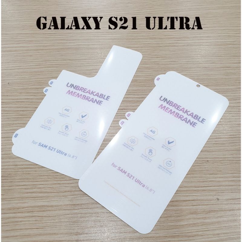 Miếng Dán PPF NHÁM Dành Cho Samsung S21/S21+/S21 Ultra - Chống Bám Vân Tay - Mặt Trước Và Sau Samsung