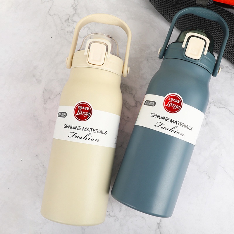 Bình Nước Giữ Nhiệt Bằng Thép Không Gỉ 304 Thiết Kế Cỡ Lớn Tiện Dụng Cho Nam Và Nữ