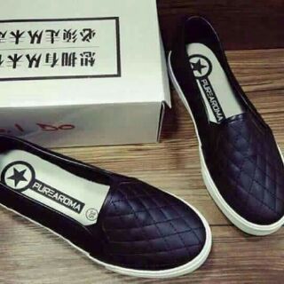 Slip on đen