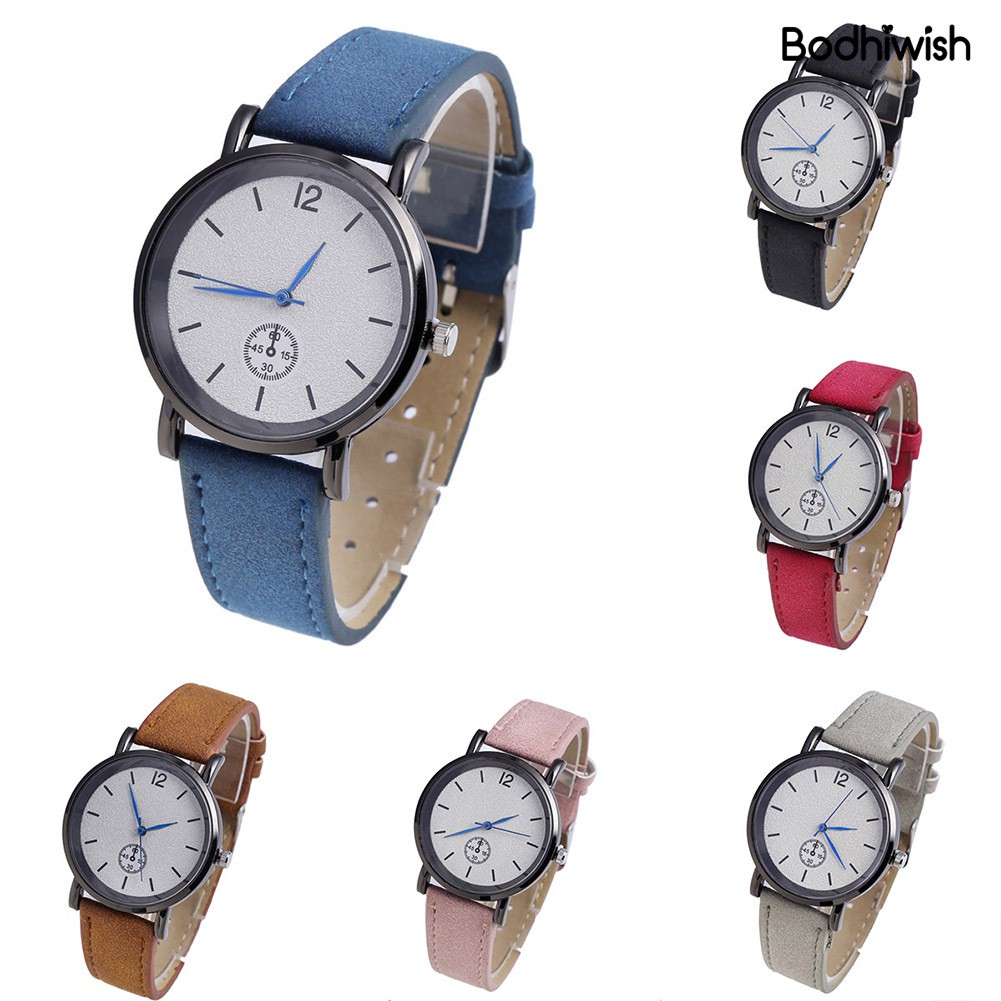 Đồng Hồ Đeo Tay Dây Da Thời Trang Cho Nam Và Nữ