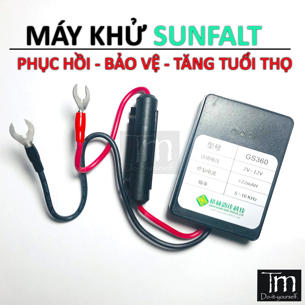 Máy Khử Sunfalt Acquy 12V Phục Hồi Acquy Tăng Tuổi Thọ