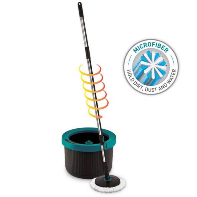 Cây Lau Nhà Lock&amp;Lock Mini Twister Spin Mop Xoay 360 Độ HPP345S2