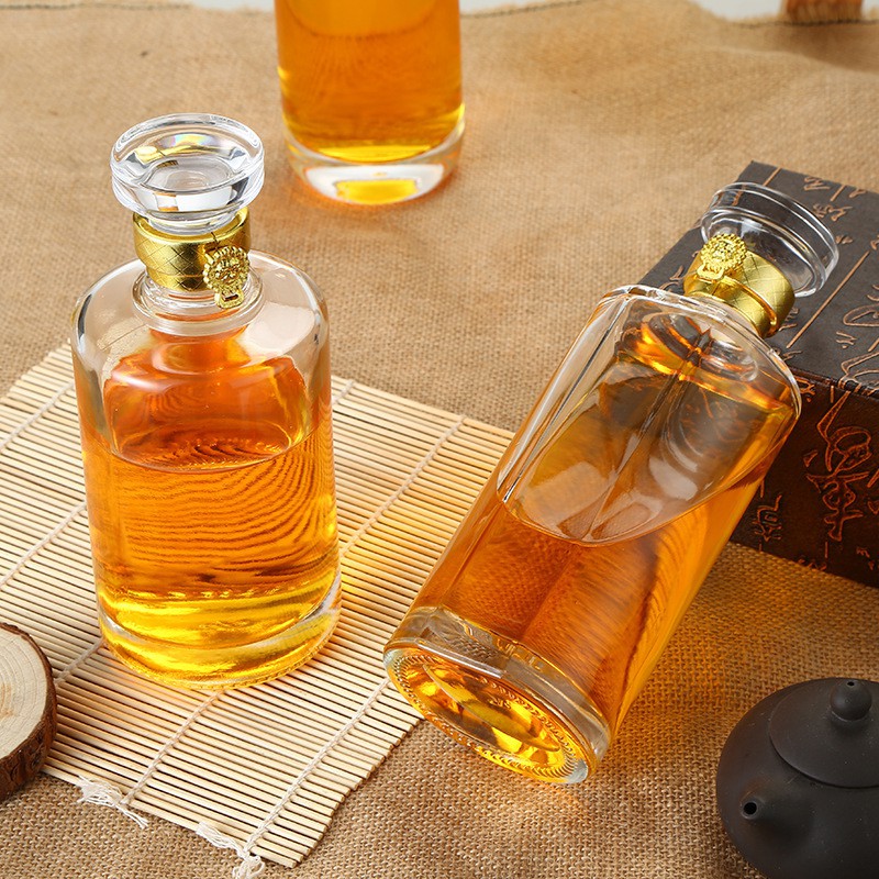 Bình thuỷ tinh nắp thủy tinh cao cấp đựng rượu 500ml