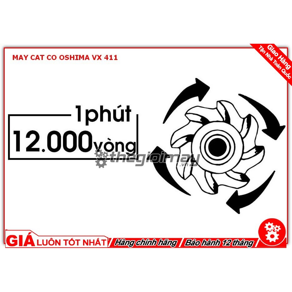 Máy cắt cỏ Oshima VX 411