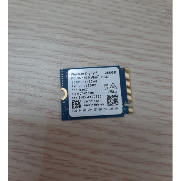 Ổ cứng SSD M2-PCIe 256GB 512GB 1TB WD SN530 NVMe 2230 - bảo hành 3 năm
