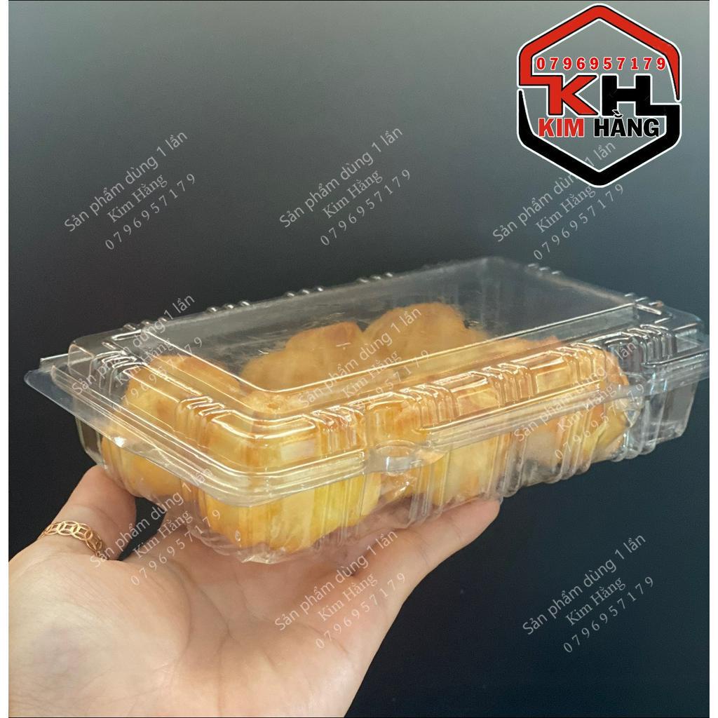 Set 100h nhựa trong H148 đựng bánh su kem , đựng bánh bông lan , đựng crepe sầu riêng ,....