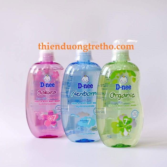 Sữa Tắm Gội Toàn Thân Dnee Thái Lan Cho Bé Từ Sơ Sinh 380ml