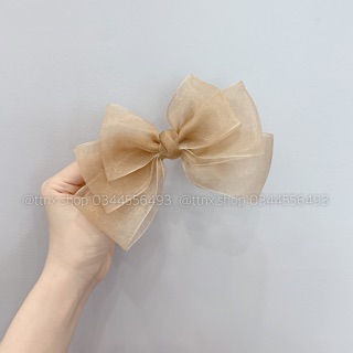 Kẹp nơ voan tiểu thư
