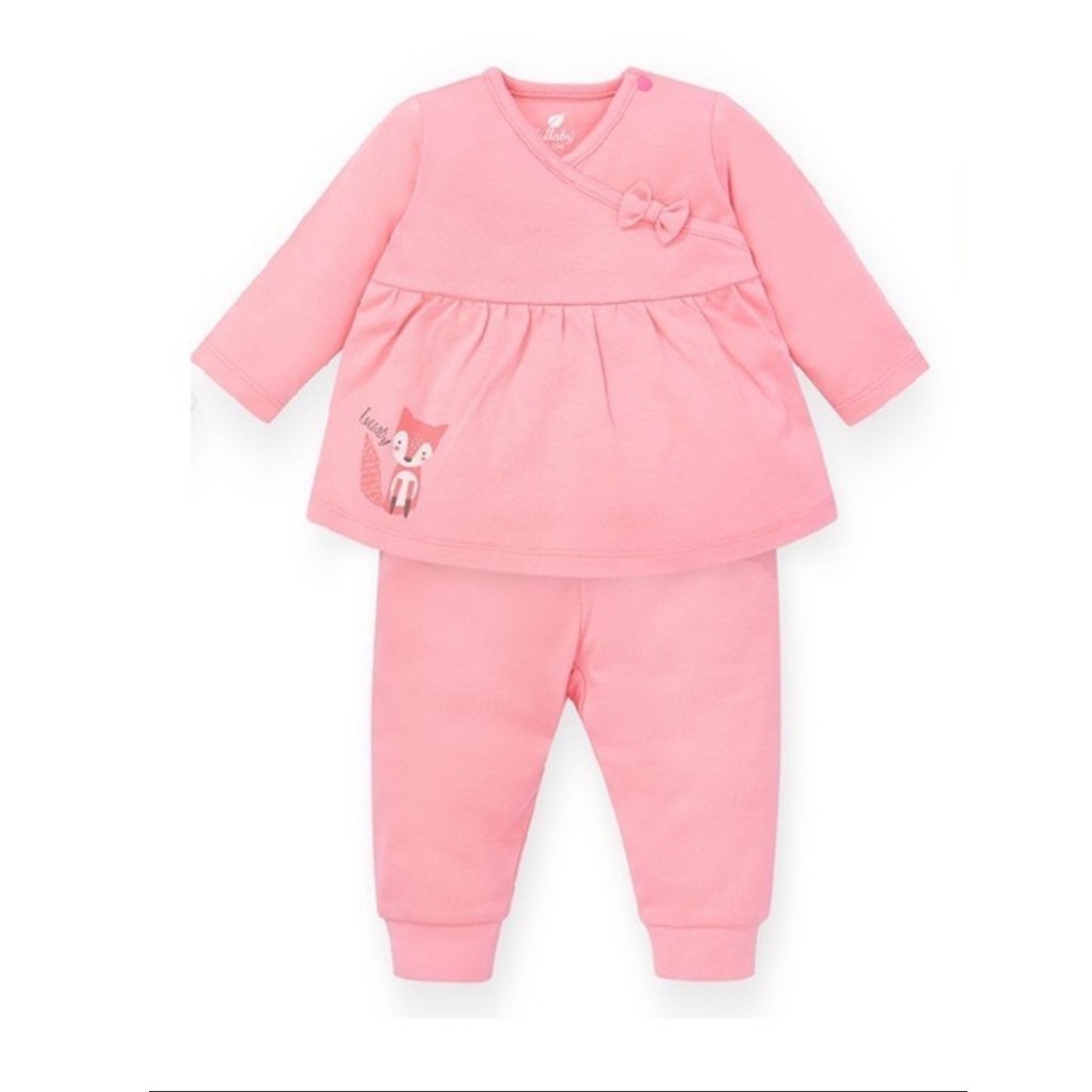 Lullaby- Bộ quần áo nỉ dài tay bé gái Raglan BT ( NH118B )