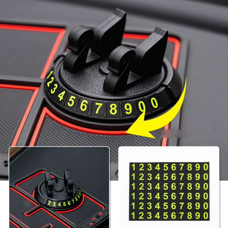 Thảm Dán Điện Thoại 4 Trong 1 Chống Trượt Cho Xe Hơi