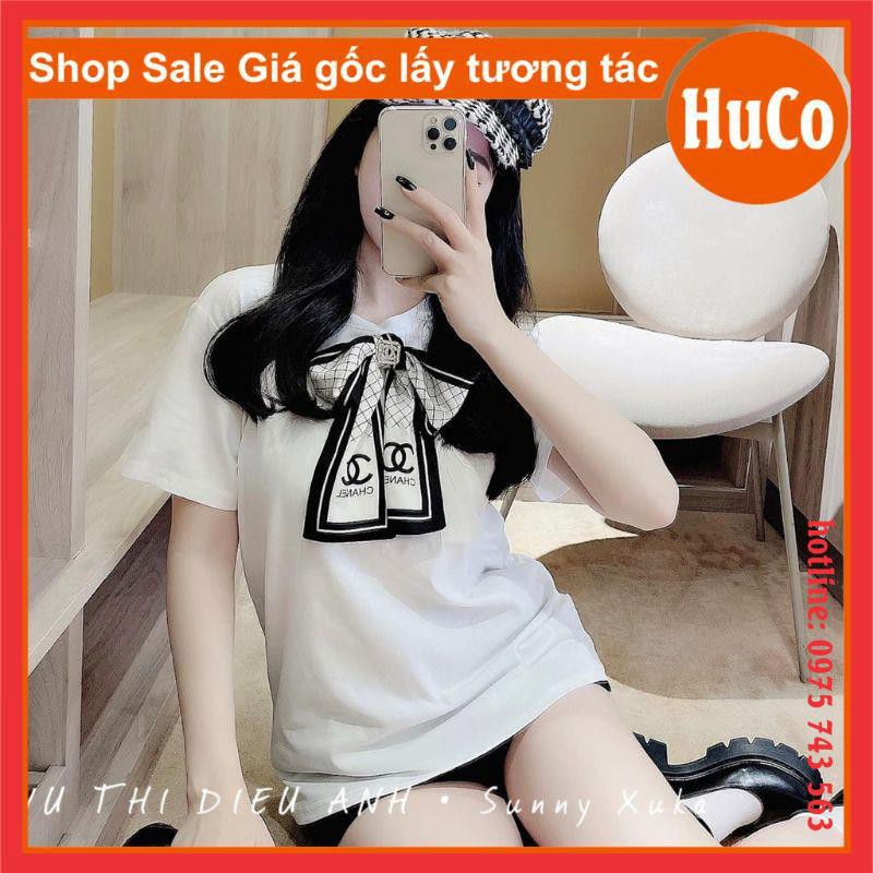 [ RẺ VÔ ĐỊCH ] áo phông hè, thun tay lỡ tag đính nơ khuy cài cực iu chất cotton mềm mát form thụng freesize giá rẻ