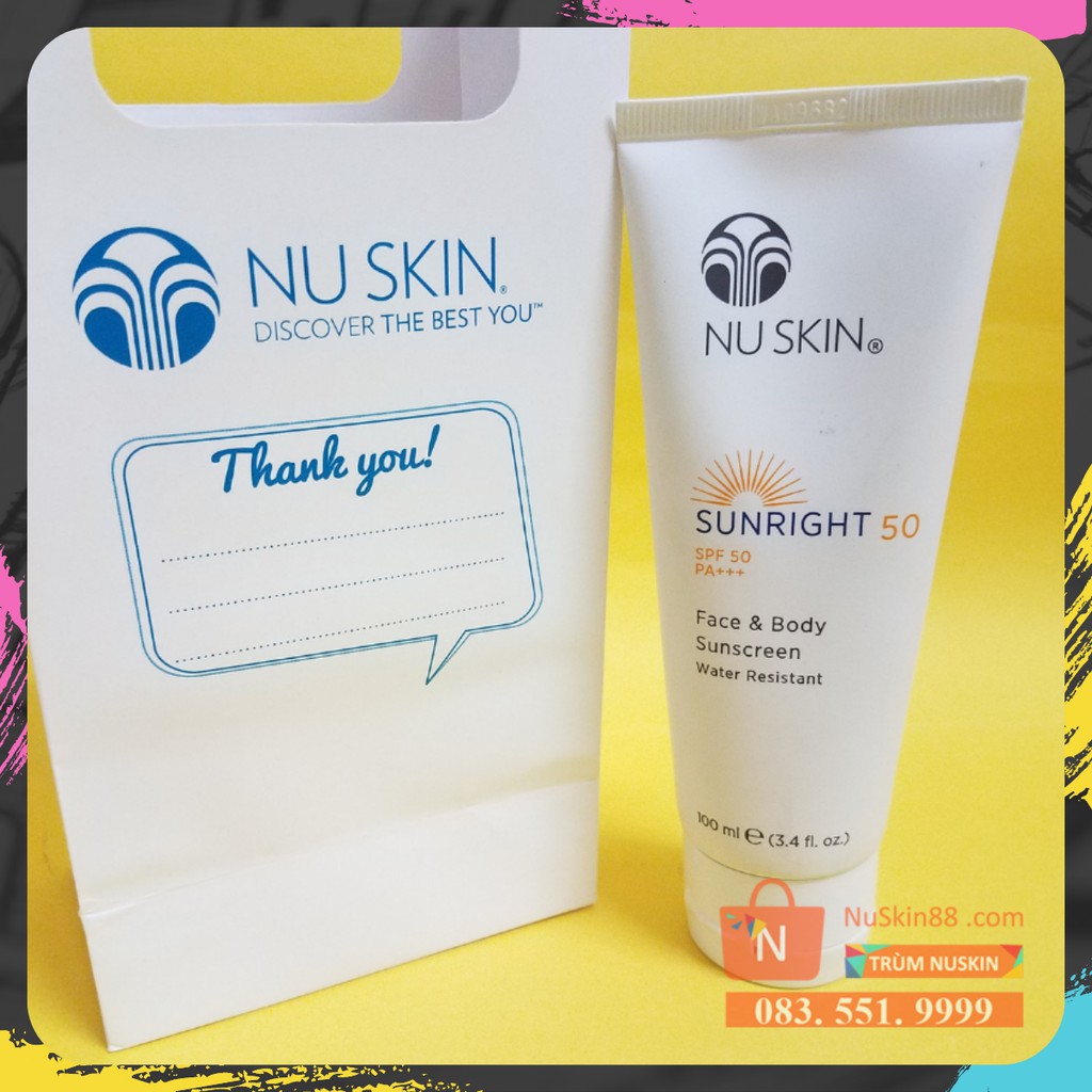 [ CHÍNH HÃNG 100% ] [INBOX NHẬN GIÁ SỈ] Kem chống nắng SUNRIGHT SPF50 Nuskin NuSkin 88