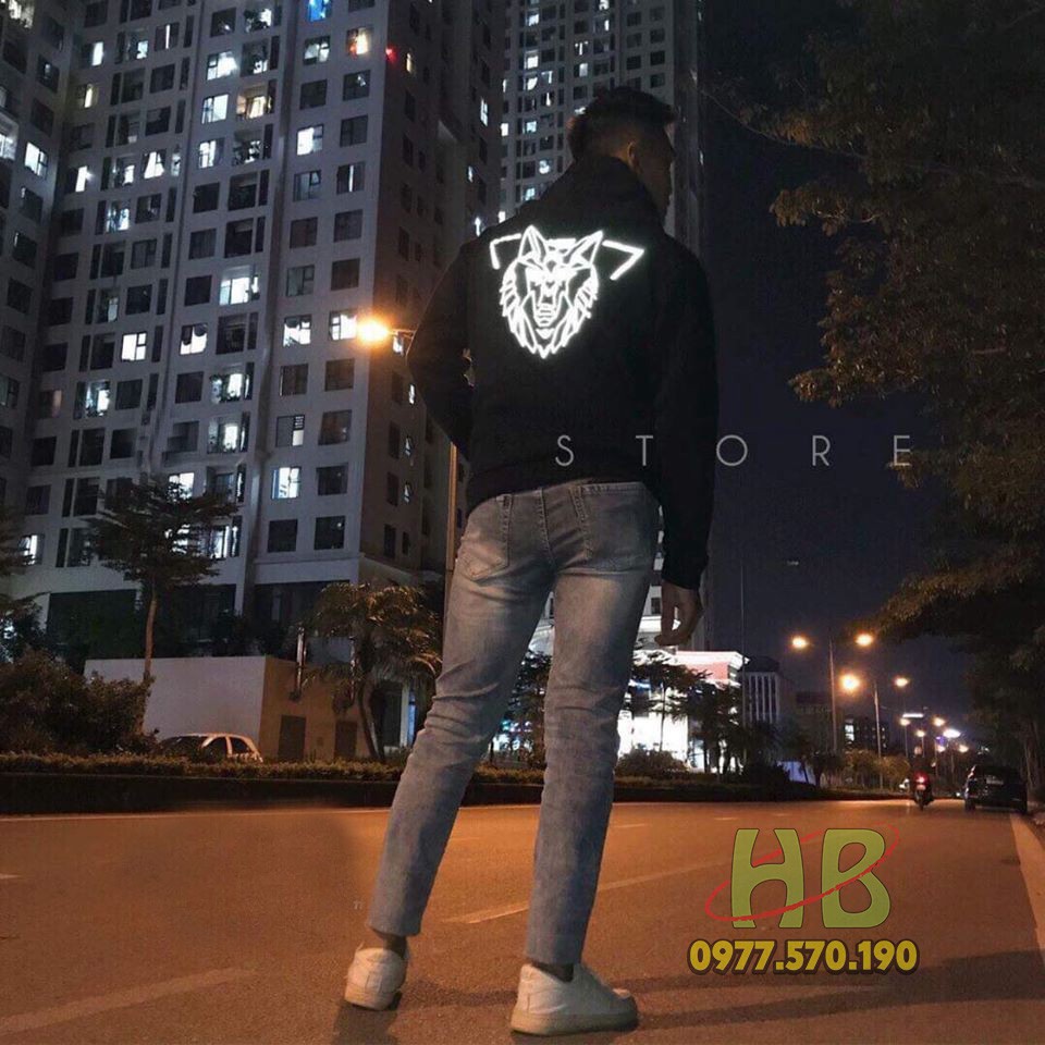 Áo Hoodie Nam Hades Phản Quang Chất Nỉ Lót Lông - Full Size -  Nhiều Màu- Hình Phản Quang Sắc Nét